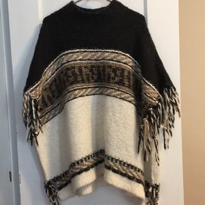 Free people poncho sweater